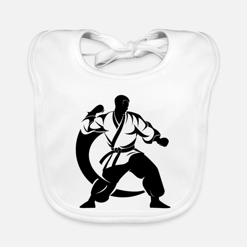 Karateka Baby Bio-Lätzchen