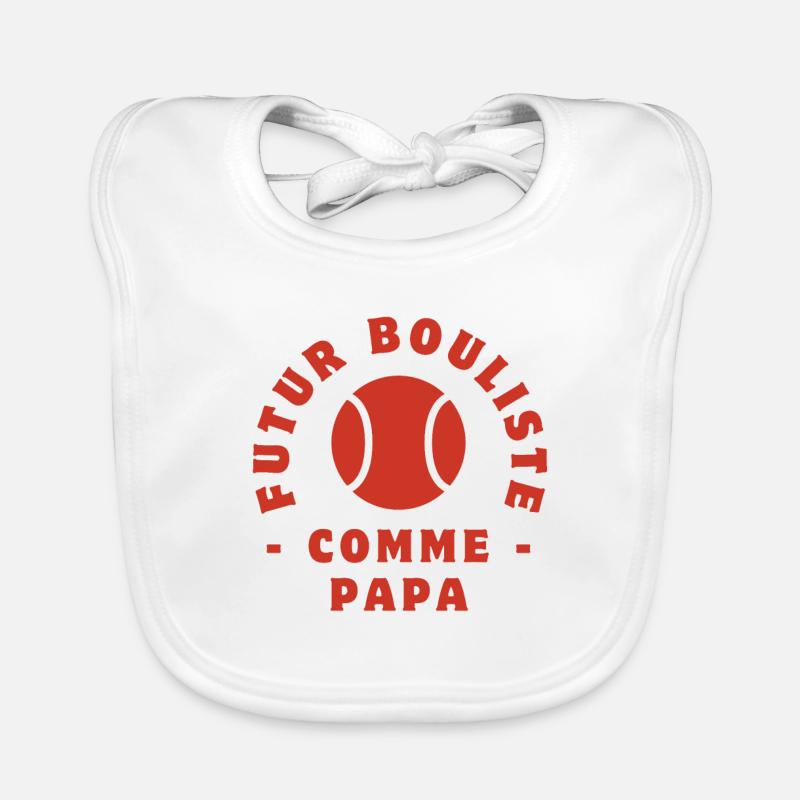 Future bowler like dad Organic Baby Bibs