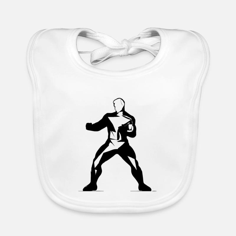 Kickboxing Organic Baby Bibs