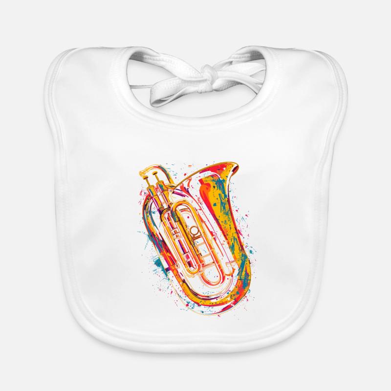 Tuba Grafik Baby Bio-Lätzchen