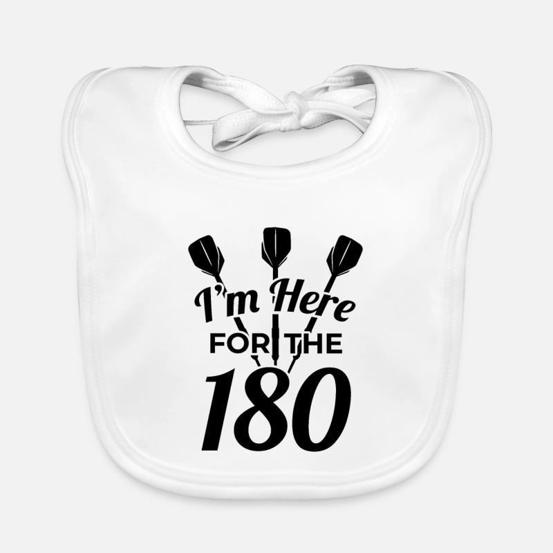 Funny darts saying Organic Baby Bibs