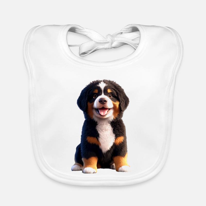 Bouvier bernois Chiens mignons Bouvier suisse Bavoir bio Bébé
