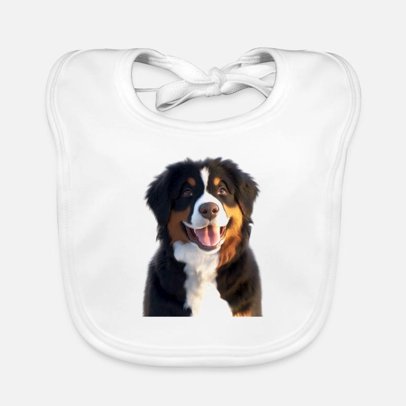 Bouvier bernois Chiens mignons Bouvier suisse Bavoir bio Bébé