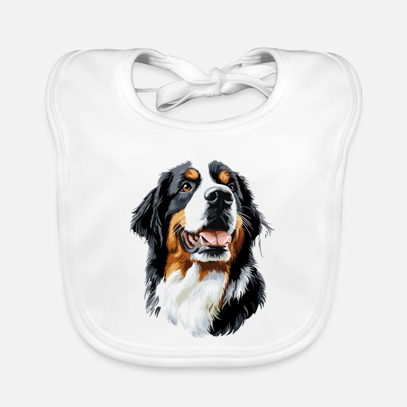 Berner Sennenhund Süße Hunde Schweizer Sennenhunde Baby Bio-Lätzchen