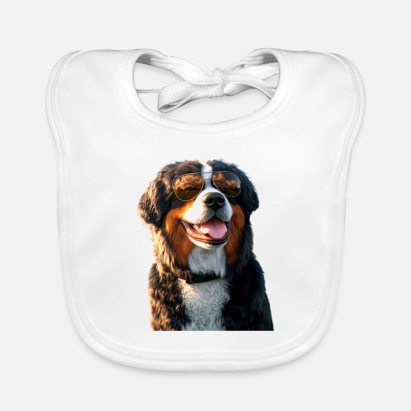 Bouvier bernois Chiens mignons Bouvier suisse Bavoir bio Bébé