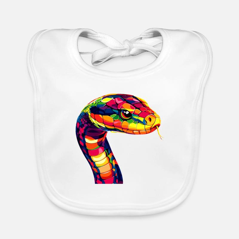 Serpent Python Cobra Mamba Serpent à sonnettes Serpent Bavoir bio Bébé