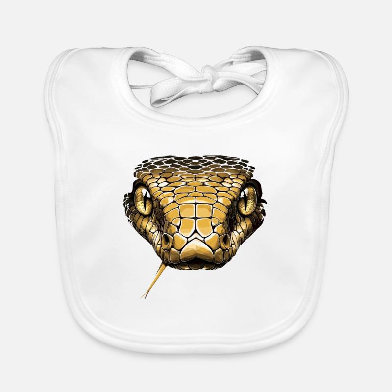 Serpent Python Cobra Mamba Serpent à sonnettes Serpent Bavoir bio Bébé