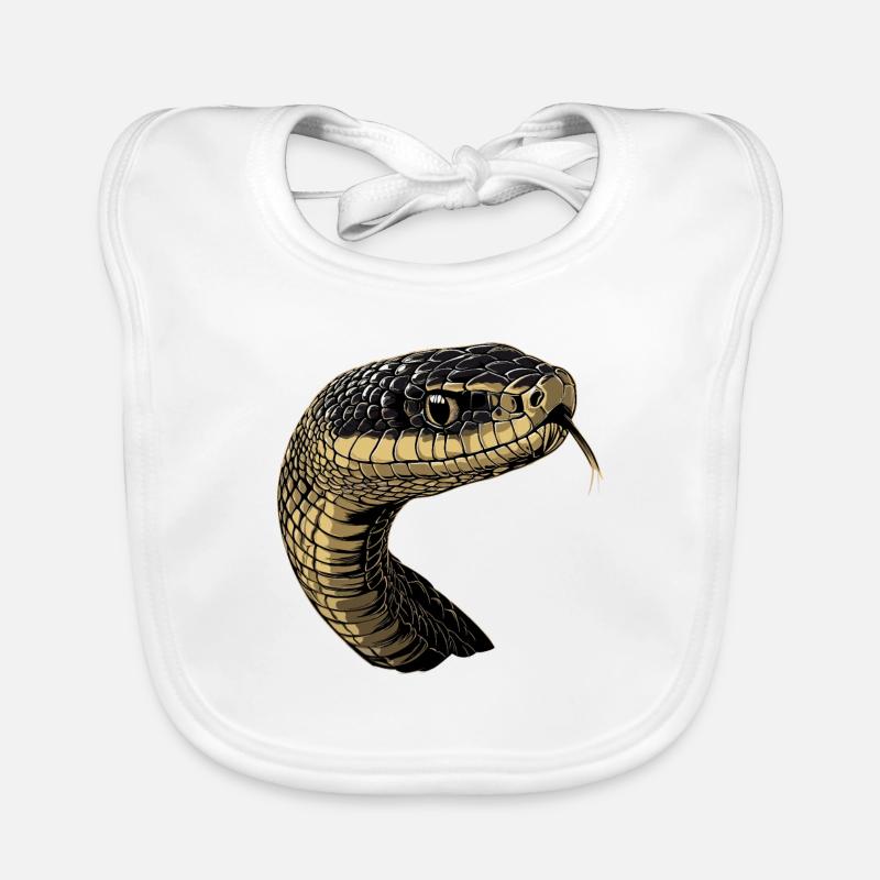 Serpent Python Cobra Mamba Serpent à sonnettes Serpent Bavoir bio Bébé