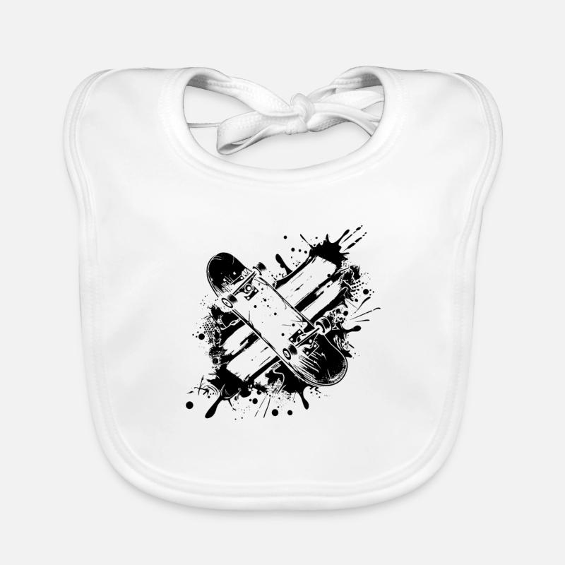 Skateboard Graffiti Bavoir bio Bébé