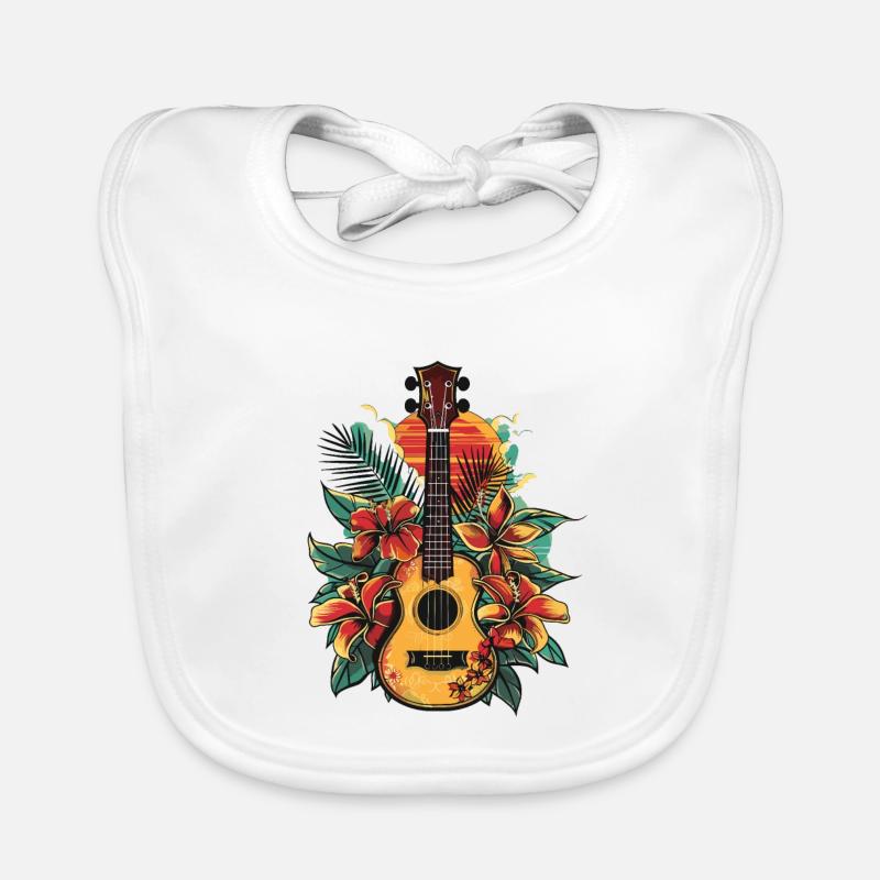 Ukulele Baby Bio-Lätzchen