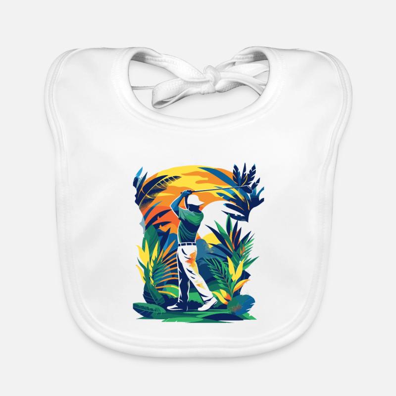 Golfer Organic Baby Bibs