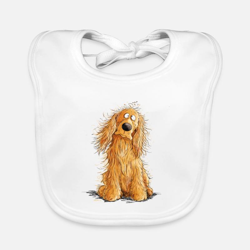 Happy Cocker Spaniel Baby Bio-Lätzchen