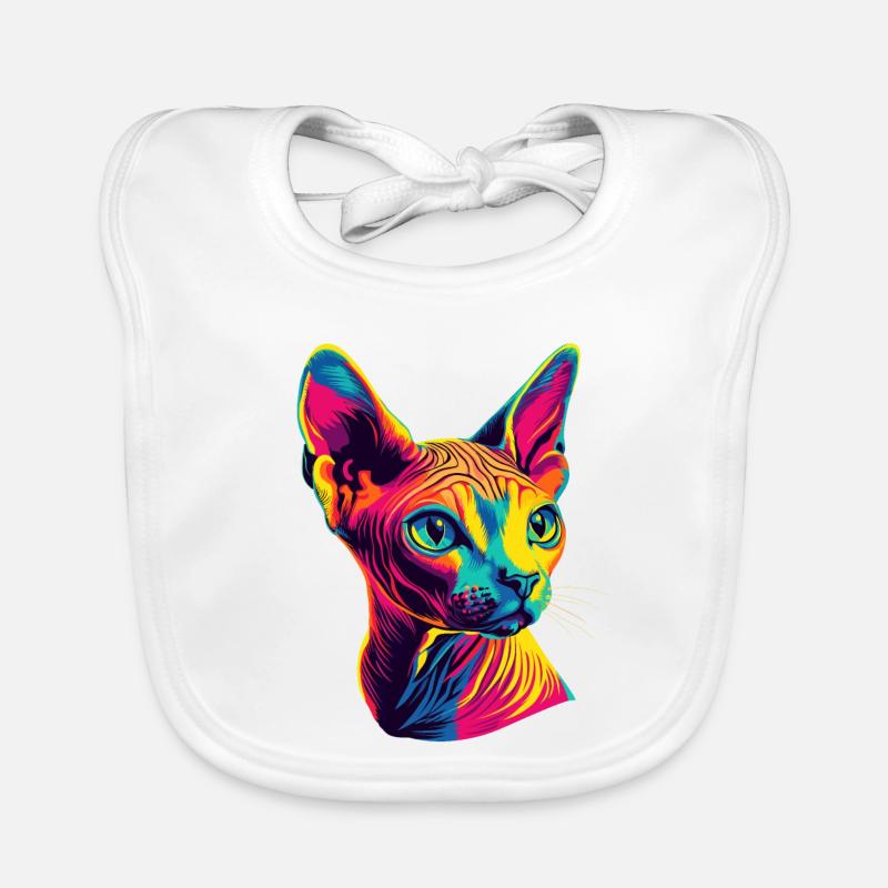 Chat Sphynx Chat Sphynx Chat Canadien Mignon Sphinx Bavoir bio Bébé
