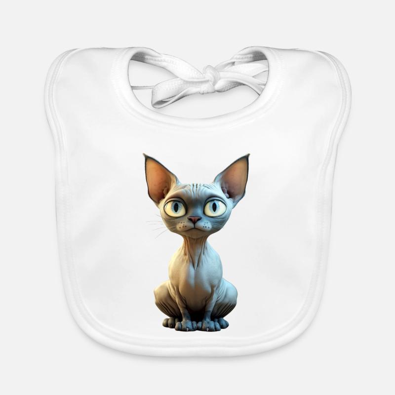 Chat Sphynx Chat Sphynx Chat Canadien Mignon Sphinx Bavoir bio Bébé