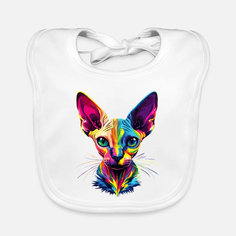 Sphynx Cat Sphynx Cat Canadian Cat Cute Sphinx Organic Baby Bibs
