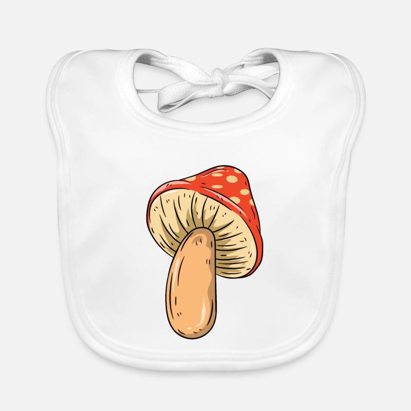 Mushroom Organic Baby Bibs