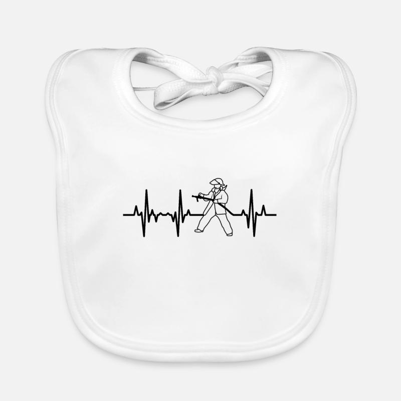 Palpitations cardiaques des pompiers Bavoir bio Bébé