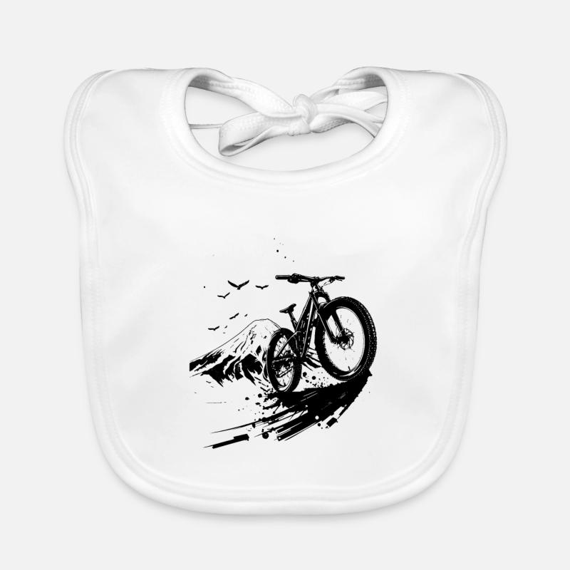 Amateurs de VTT Bavoir bio Bébé