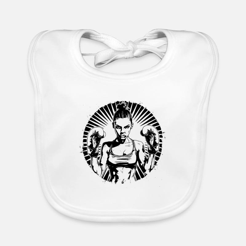 Boxeur Bavoir bio Bébé