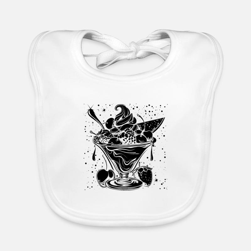 Coupe glacée Bavoir bio Bébé