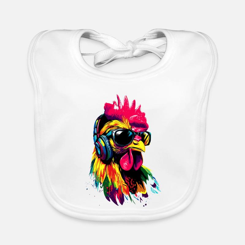 Poulet Poulet Poule Ferme Fermier Poulets mignons Bavoir bio Bébé