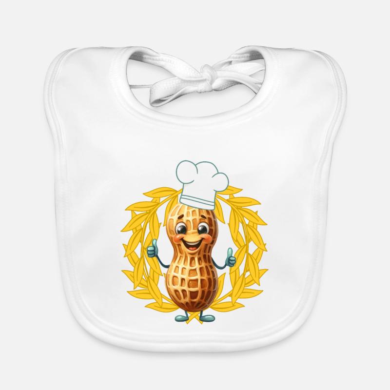 Peanut Cook Cooks Cook Thumbs Up Cooking Organic Baby Bibs