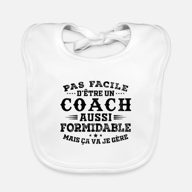 Great Gift for Amazing Coach Organic Baby Bibs