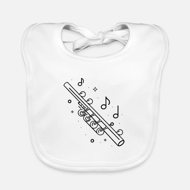 Musique de flûte Bavoir bio Bébé