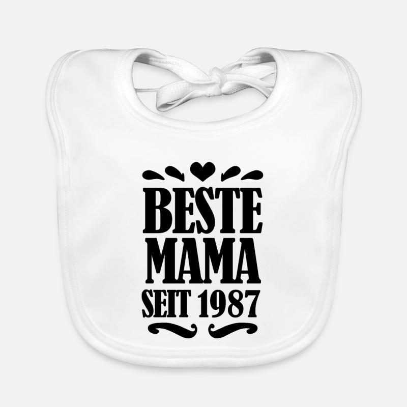Beste Mama seit 1987 - Beste Mutter seit 1987 Baby Bio-Lätzchen