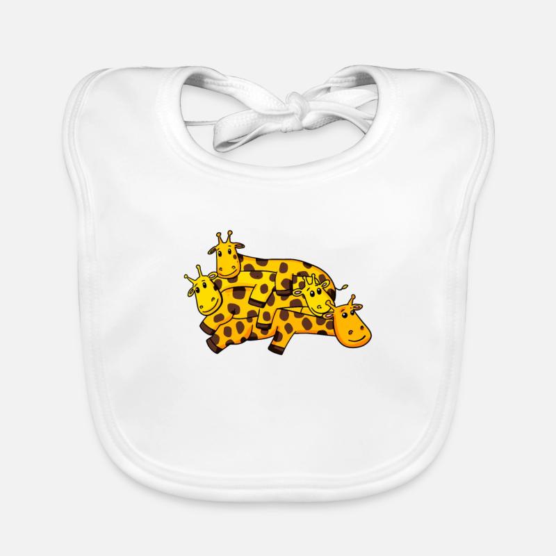 Giraffe Giraffes Organic Baby Bibs