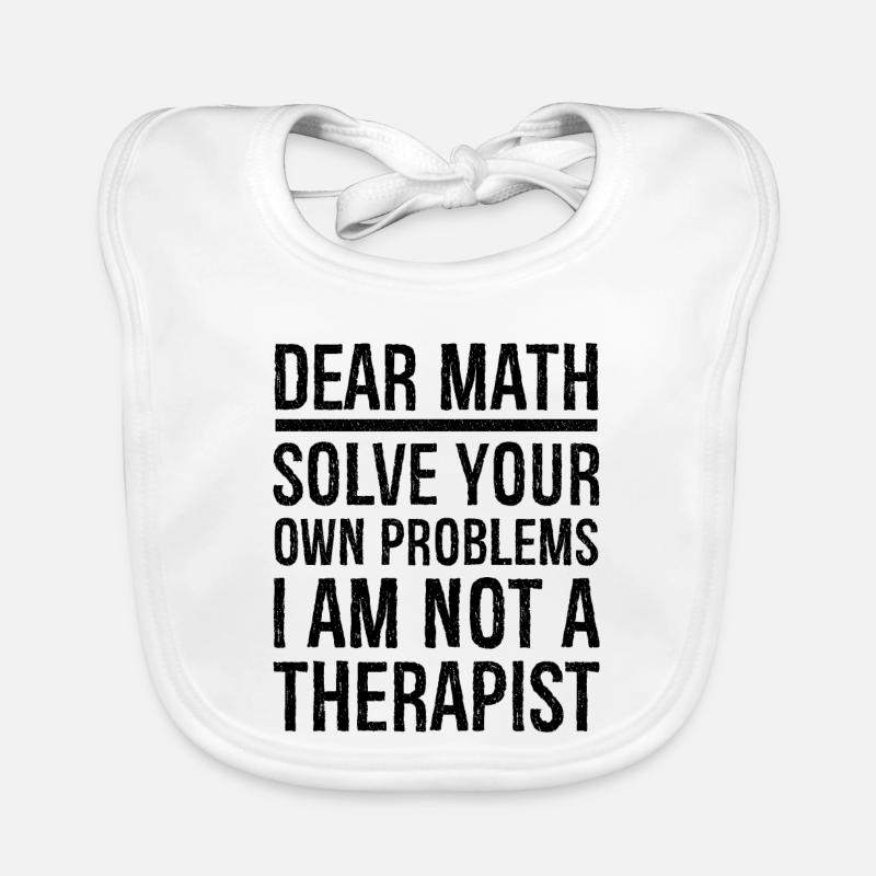 dear math funny Baby Bio-Lätzchen