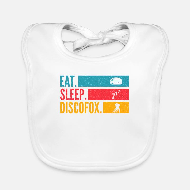 Eat Sleep Discofox Repeat for Dancers Organic Baby Bibs