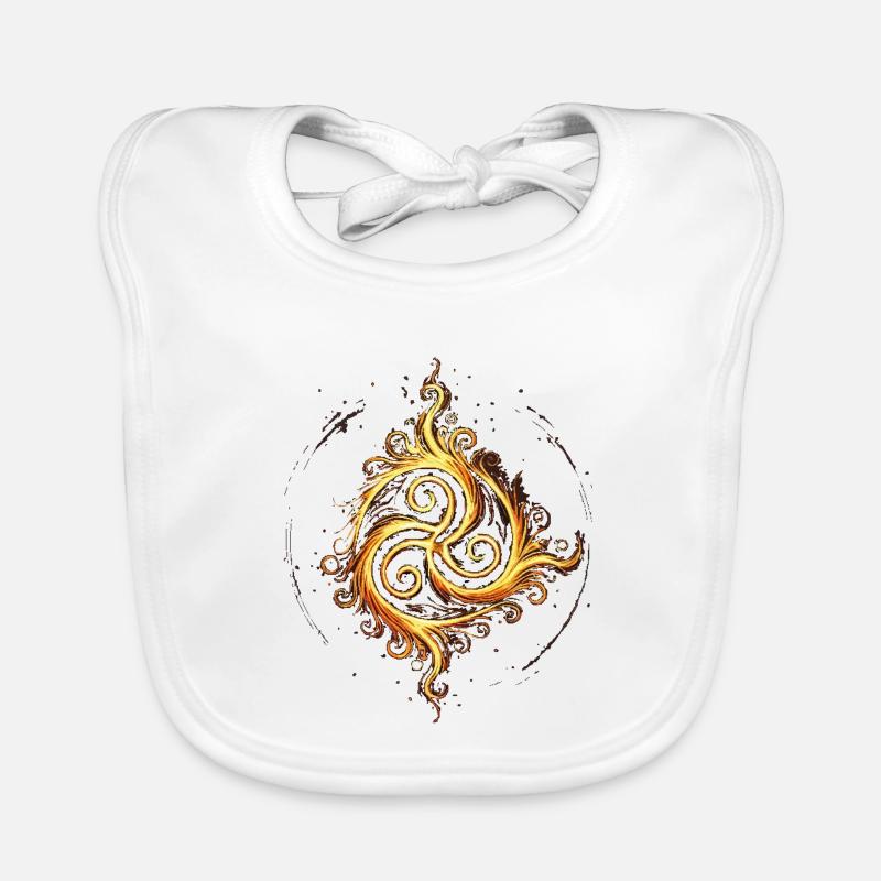 Triskel de feu Bavoir bio Bébé