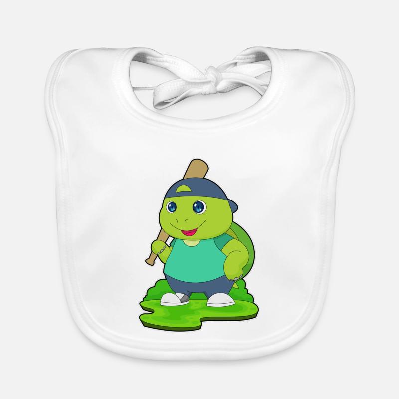 Batte de baseball Turtle Bavoir bio Bébé