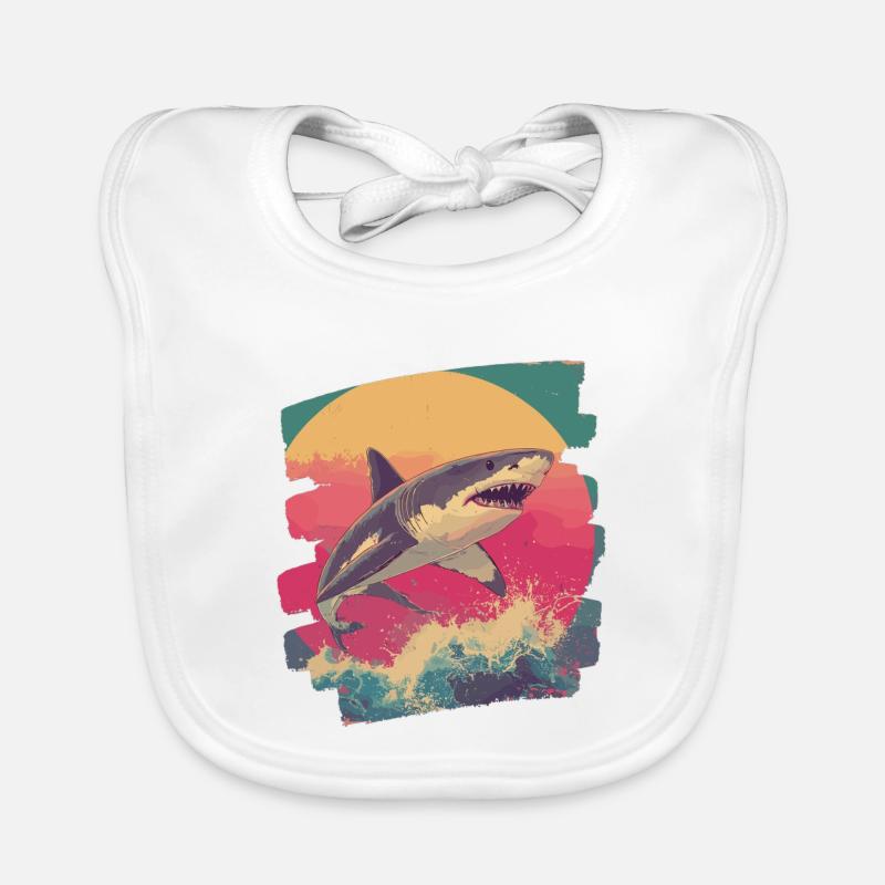 Requin Bavoir bio Bébé