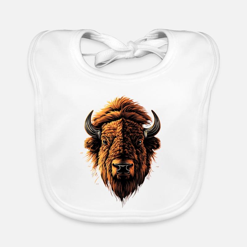 Bison, Bison, Bovins sauvages, Bison, Bison d’Amérique Bavoir bio Bébé