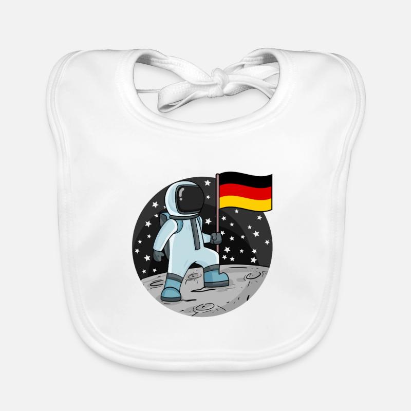 Drapeau des astronautes Allemagne Bavoir bio Bébé