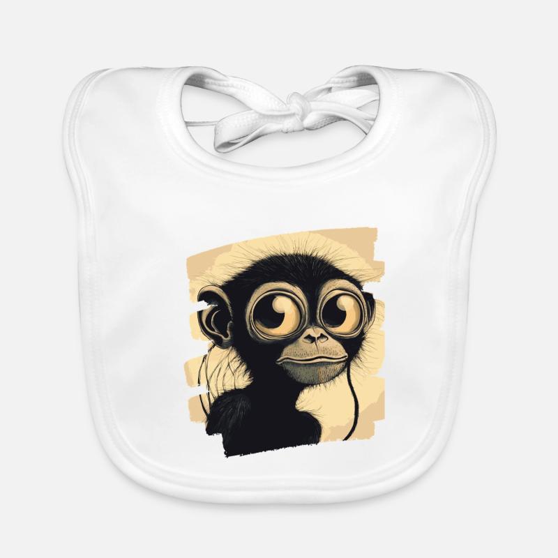 Singe Bavoir bio Bébé