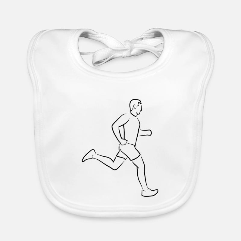 Läufer Junge Baby Bio-Lätzchen