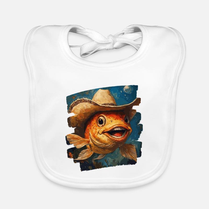 Pêche au Texas Bavoir bio Bébé