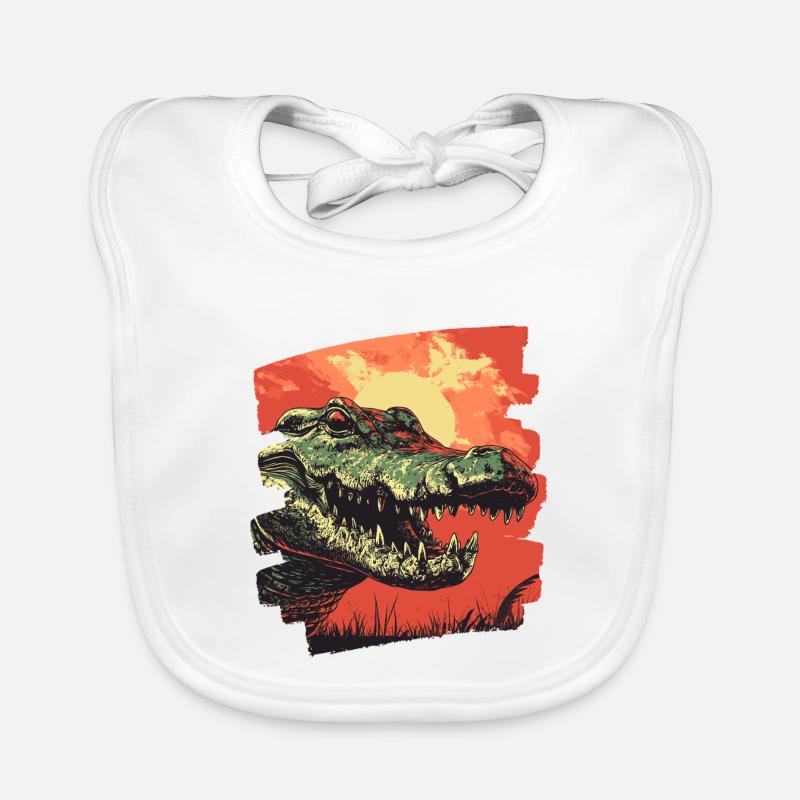 Crocodile Bavoir bio Bébé
