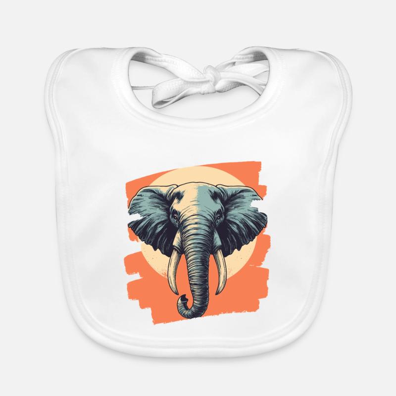 Elefant Baby Bio-Lätzchen