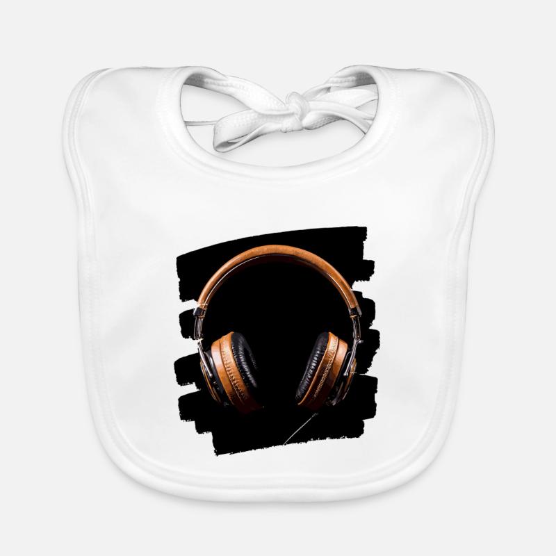 Headphones Organic Baby Bibs