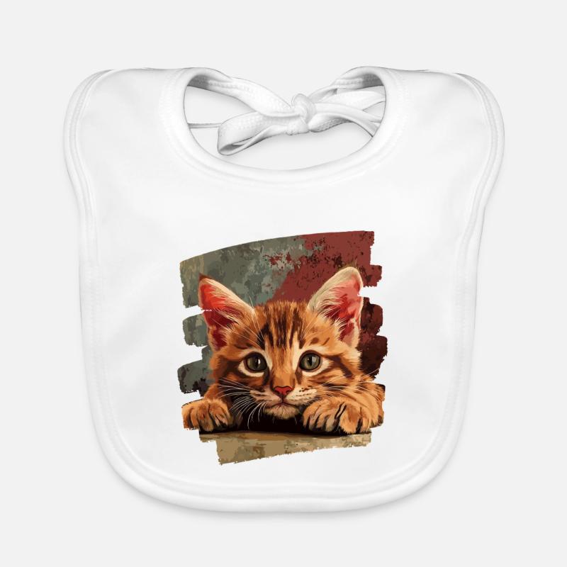 Chaton Bavoir bio Bébé