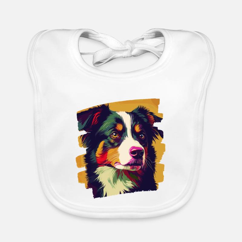 Australian Shepherd Baby Bio-Lätzchen