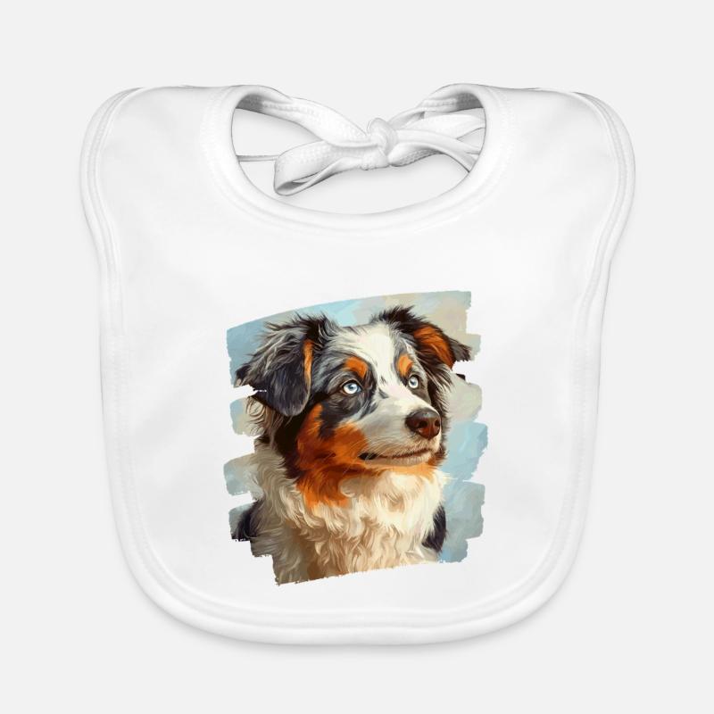Australian Shepherd Baby Bio-Lätzchen