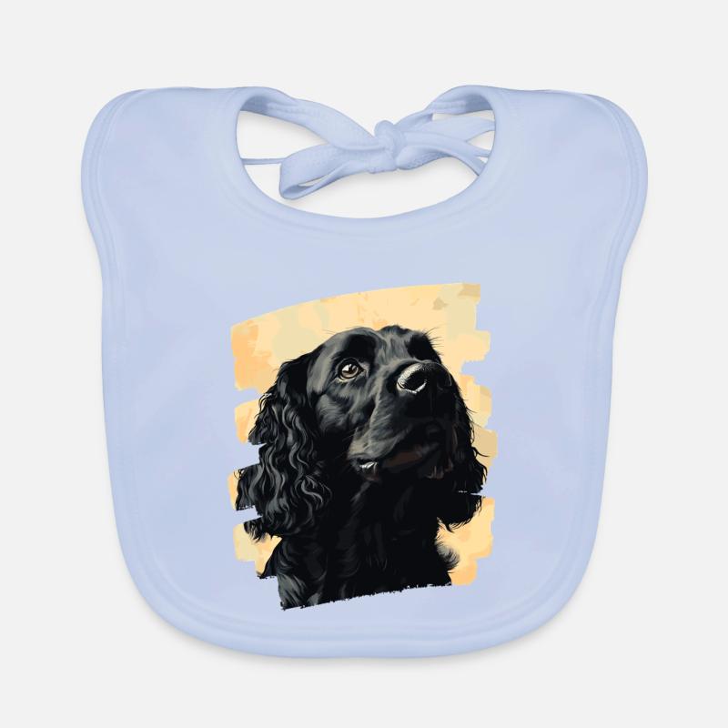 Cocker Spaniel Organic Baby Bibs