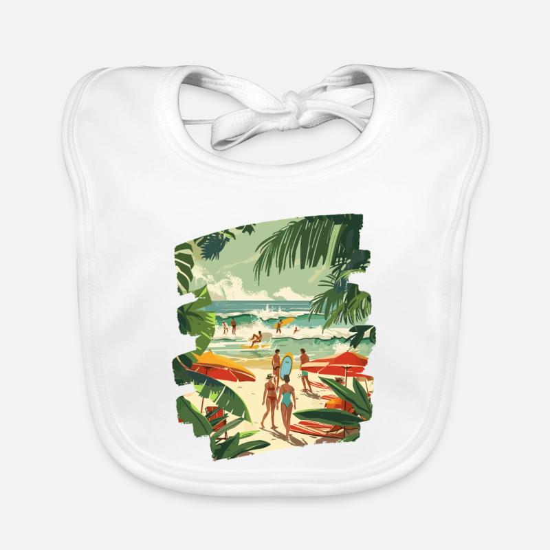 Surfer Baby Bio-Lätzchen