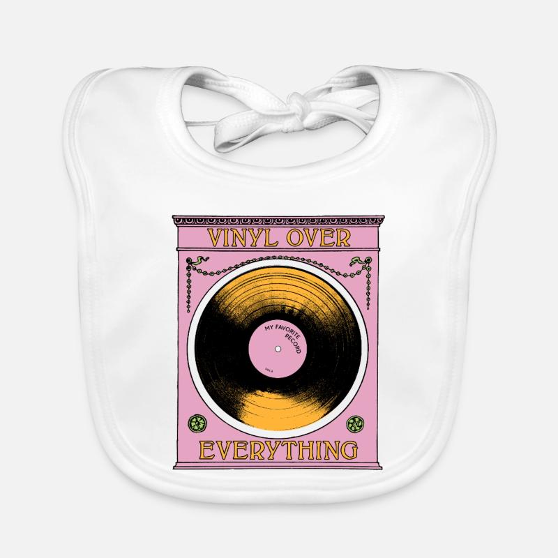 Vinyl Before Everything Baby Bio-Lätzchen