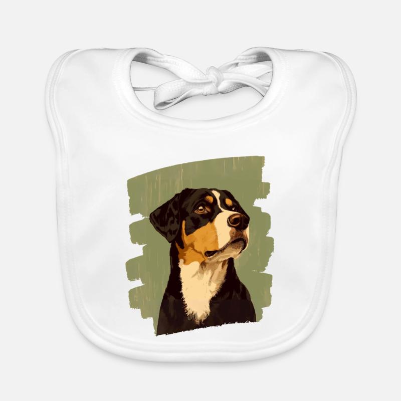 Entlebucher Sennenhund Baby Bio-Lätzchen